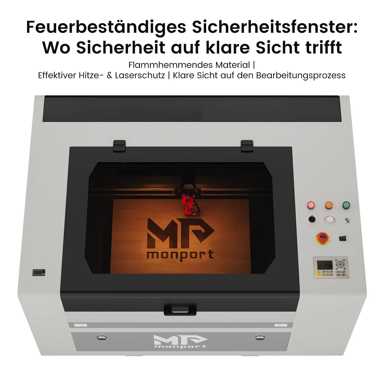 Monport 150W CO2 Eingebaut Wasserkühlsystem Laser Graviermaschine & Cutter mit (1600x 1000mm) Gravurfläche - Image 7