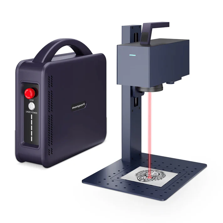 Monport 20W tragbarer Mini-Faser-Lasergravierer für farbige Metallbeschriftung - Image 15
