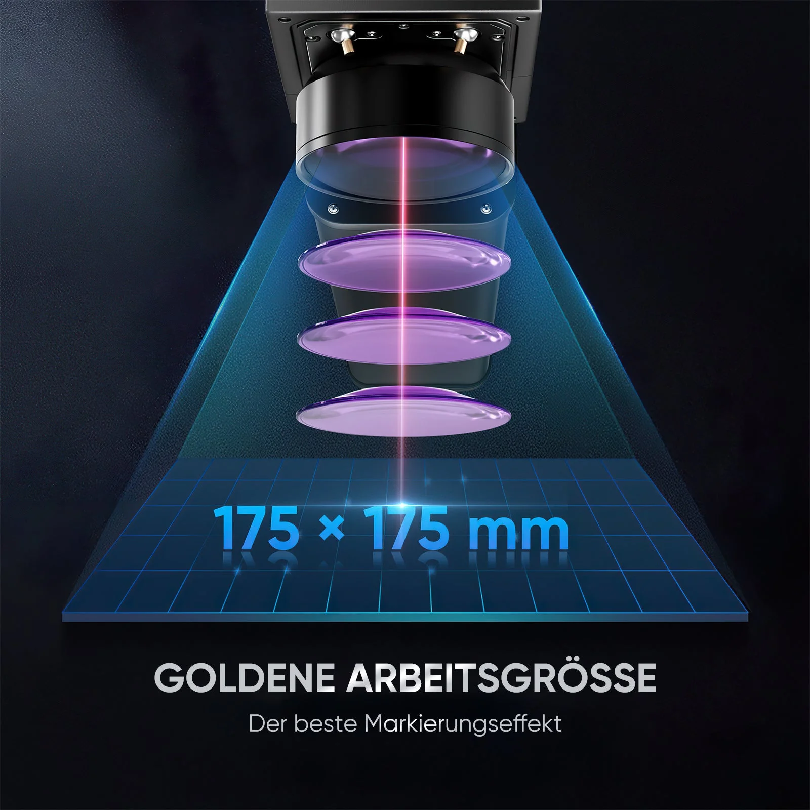 Monport 60W (175 x 175 mm) GPro MOPA Faserlaser Gravier & Markiermaschine mit manuellem Fokus - Image 10