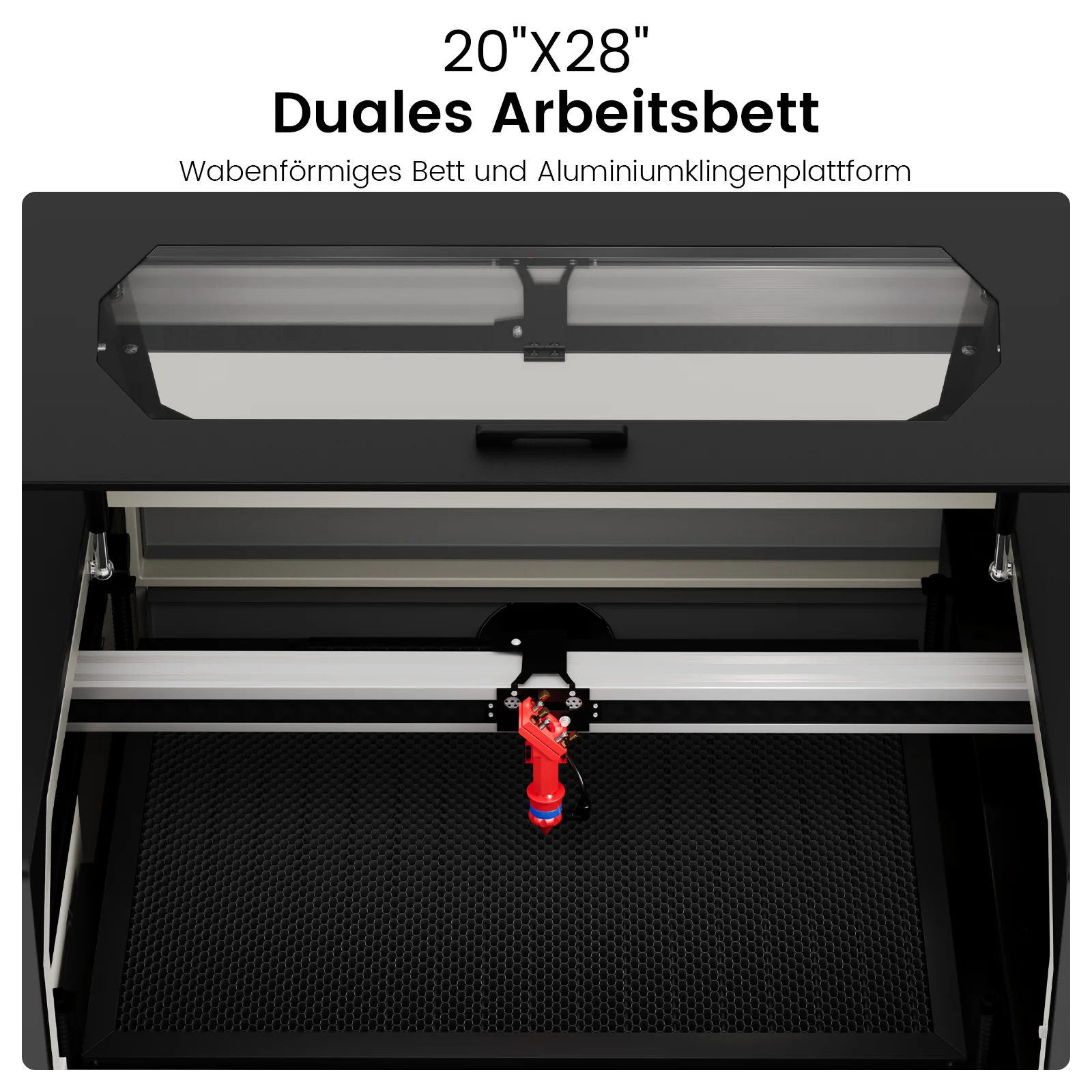 Monport 60W CO2 Laser Graviermaschine & Cutter (700 x 500mm) Gravurfläche mit Autofokus - Image 6