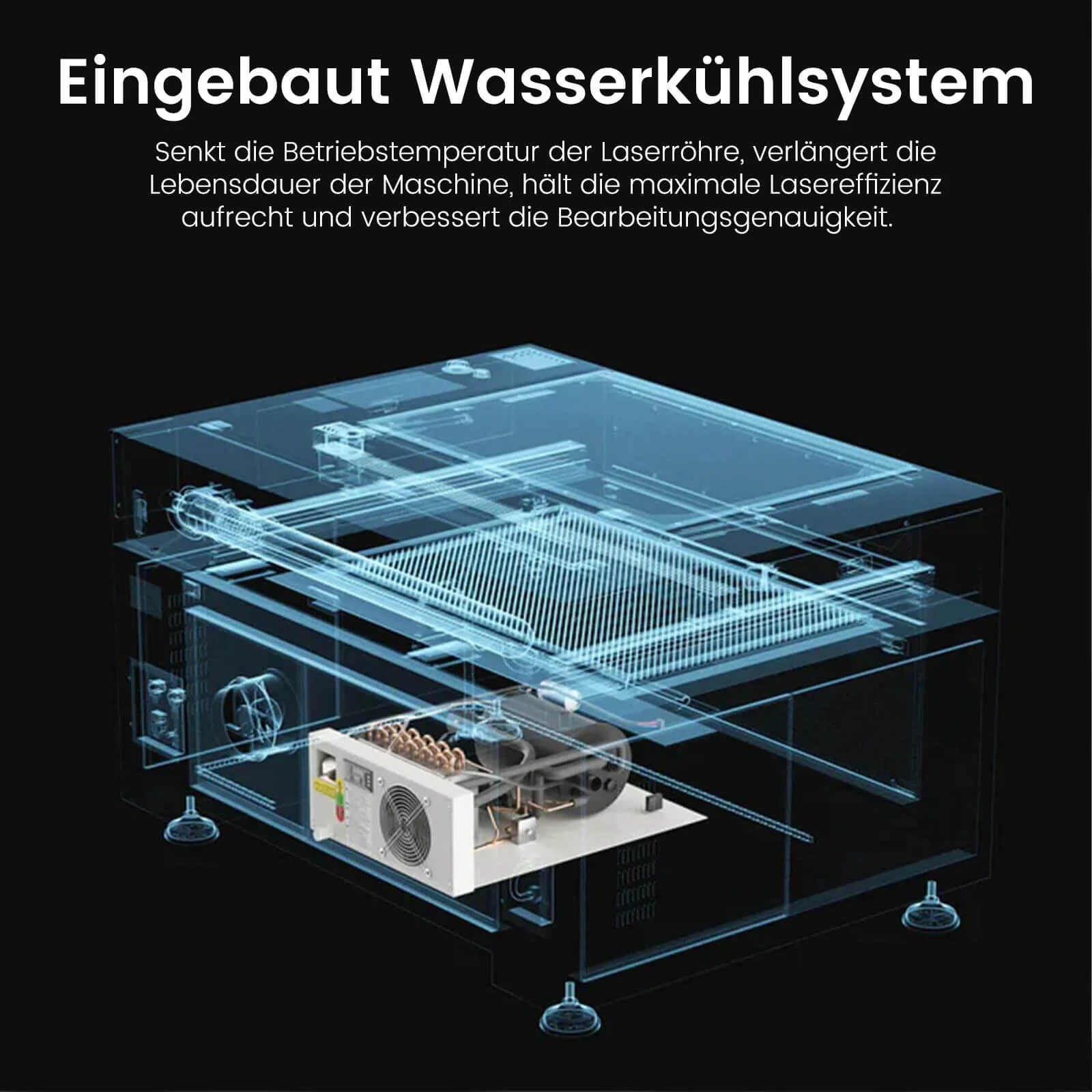 Monport 90W CO2 Eingebaut Wasserkühlsystem Laser Graviermaschine & Cutter mit (900 x 600mm) Gravurfläche - Image 6