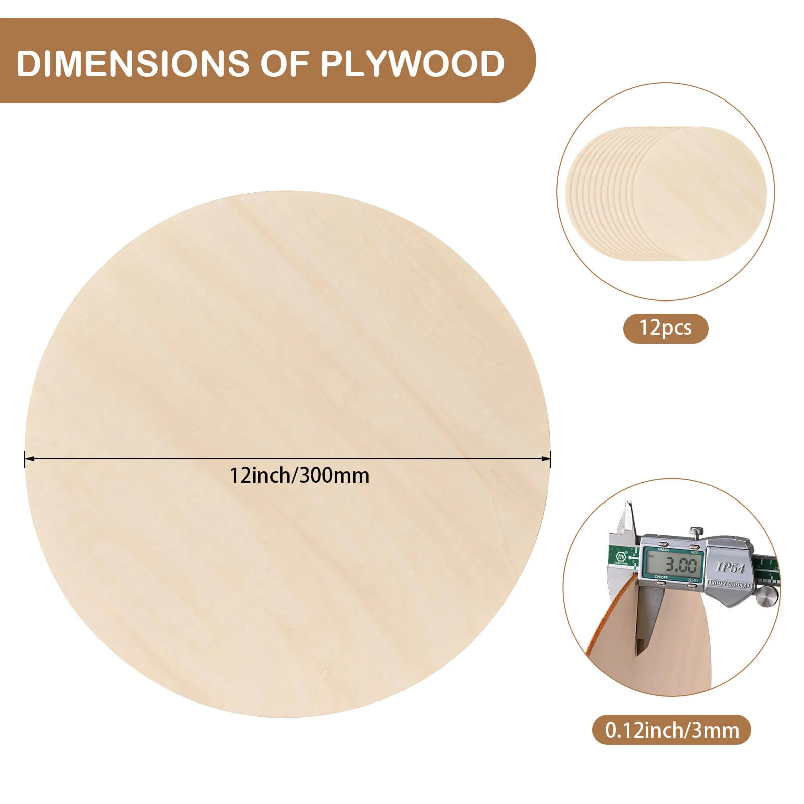 Monport Ausgewähltes Lindensperrholz für Lasergravierer und -schneider, DIY-Basteln - Image 3