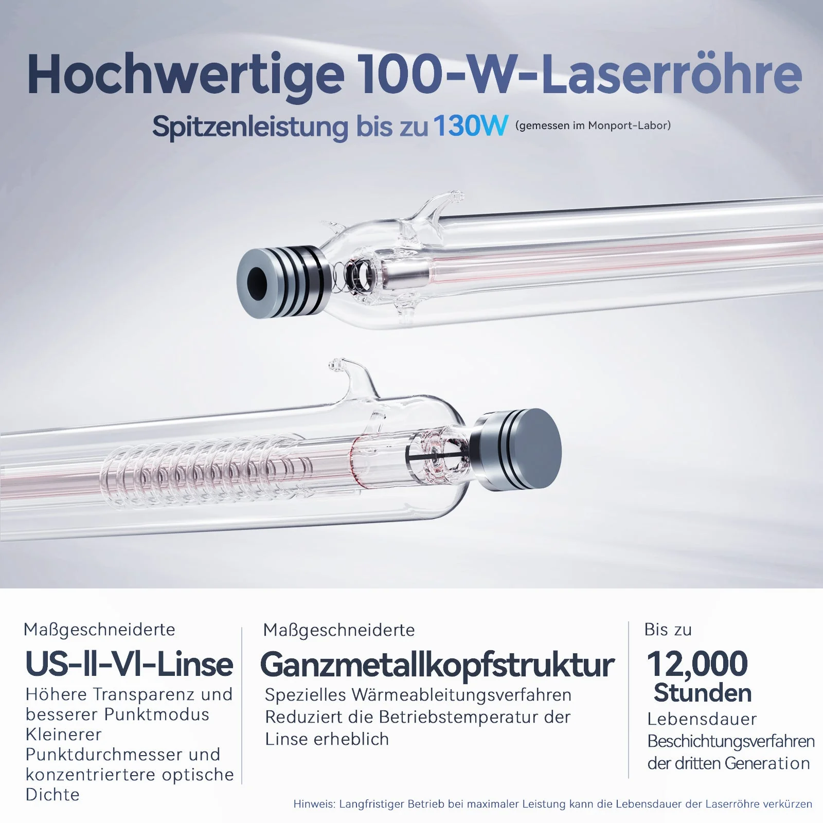 Monport Effi 10S verbesserte Version 100W CO2-Lasergravurmaschine und Schneidemaschine mit Autofokus-Funktion und integrierter Wasserkühler - Image 11