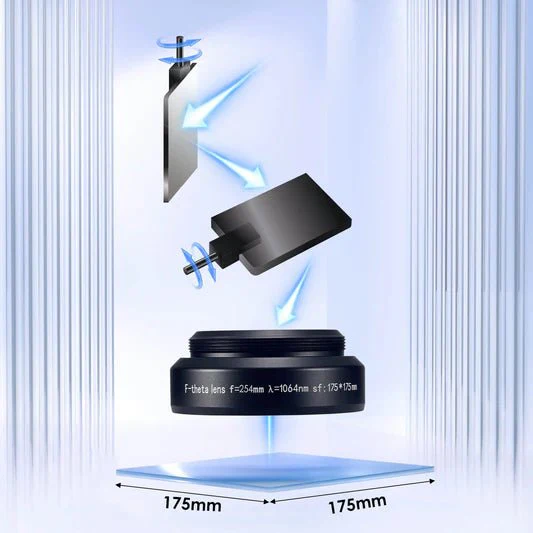 Monport F-theta M52 175mm*175mm Ersatzobjektiv für Faserlasergravierer - Image 6