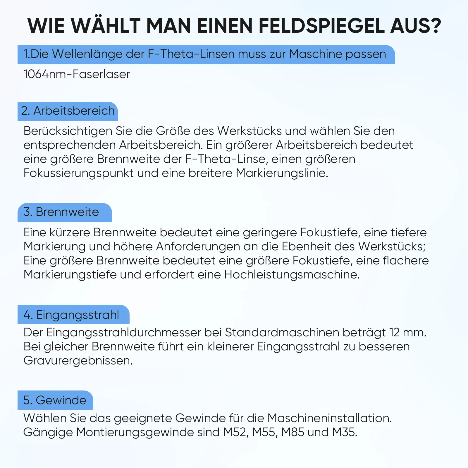 Monport F-theta M55 300 mm * 300 mm optisches Ersatz-Scanobjektiv für Faserlasergravierer - Image 12