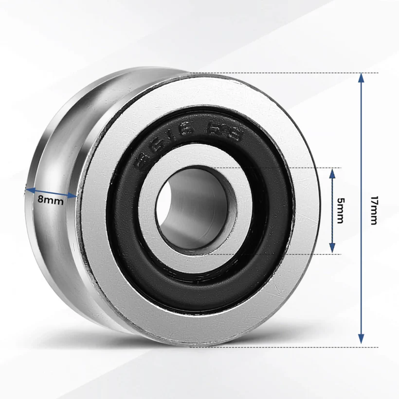 Monport Führungsschiene mit Kugellager, 4 Stück für 40W-150W CO₂-Lasergraviermaschine (5mm×17mm×8mm) - Image 6