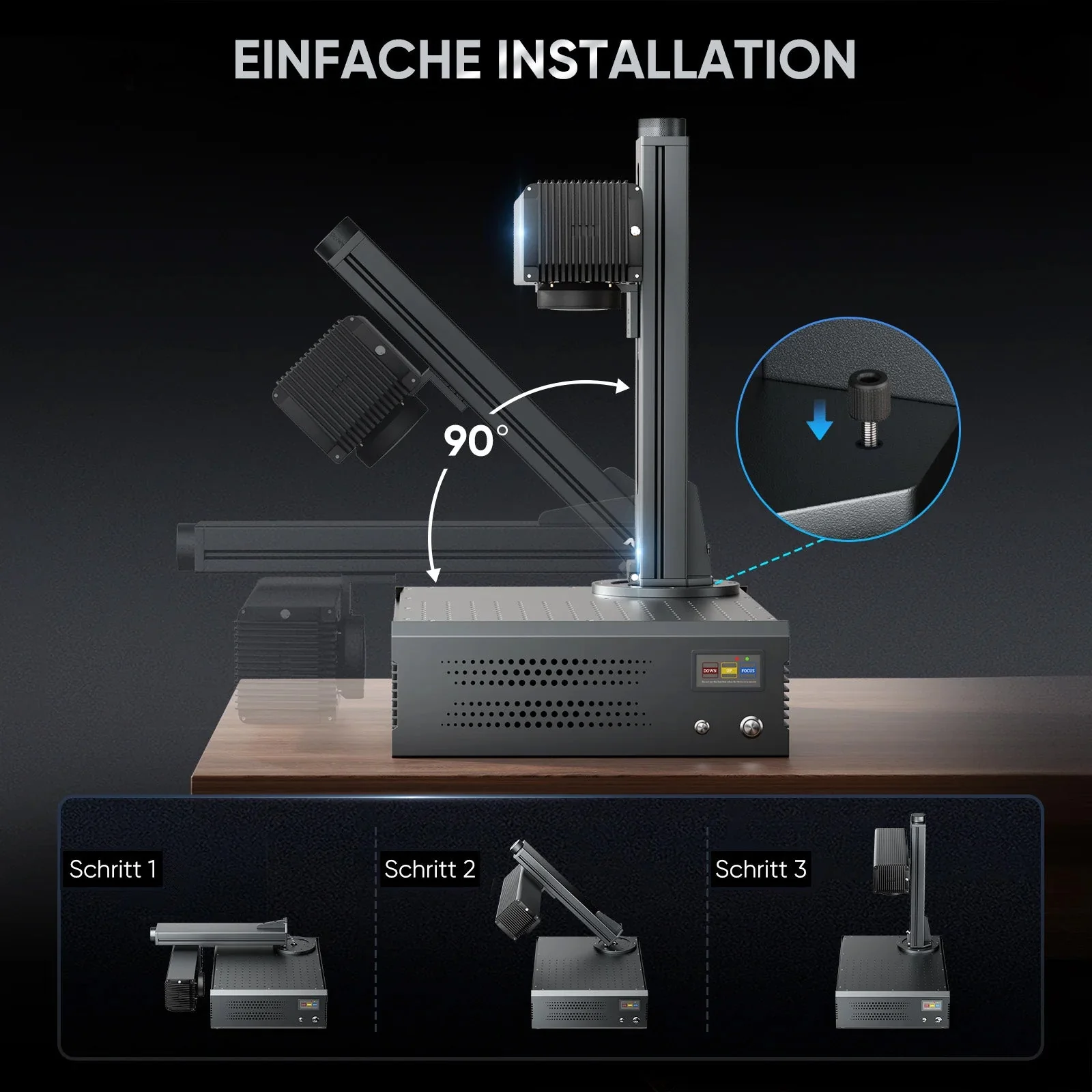 Monport GA Verbesserte 100W Integrierte MOPA Faserlasergravierer & Markiermaschinen mit Autofokus - Image 13