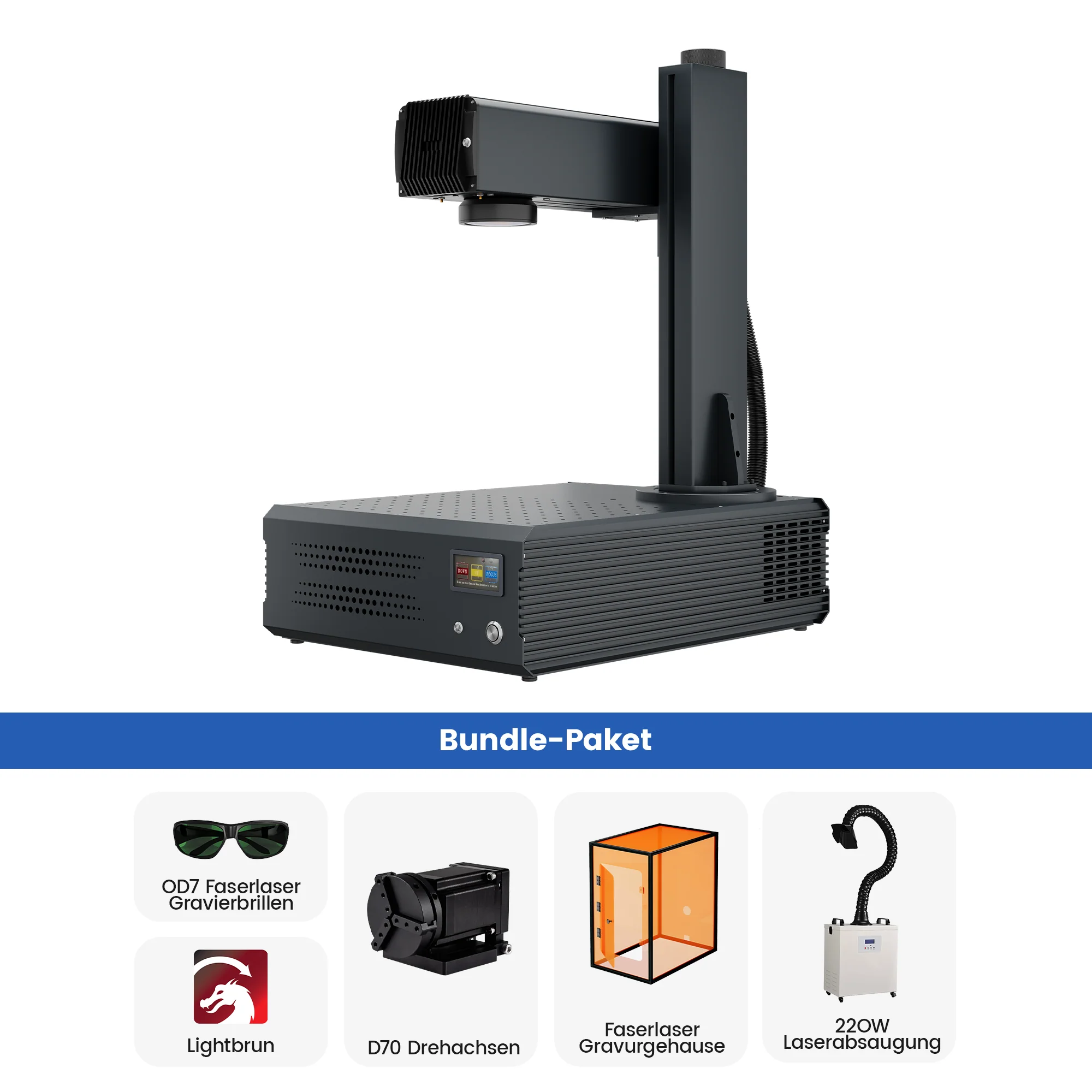 Monport GA Verbesserte 100W Integrierte MOPA Faserlasergravierer & Markiermaschinen mit Autofokus - Image 24
