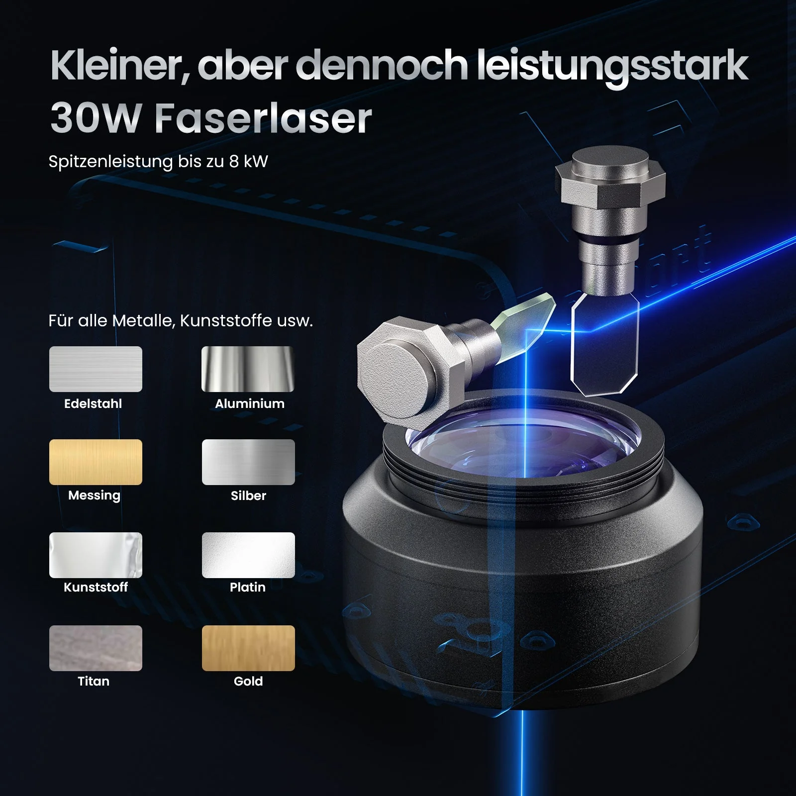 Monport GM 30W Integrierte Faser-Lasergravier- und Markiermaschine - Image 6