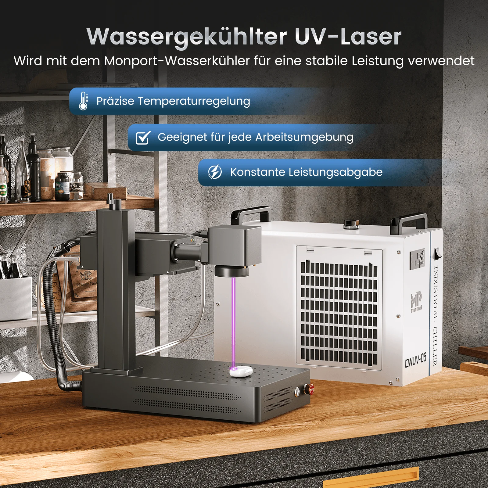 Monport 6W UV-Laser-Graviermaschine & Markiermaschine - Image 10