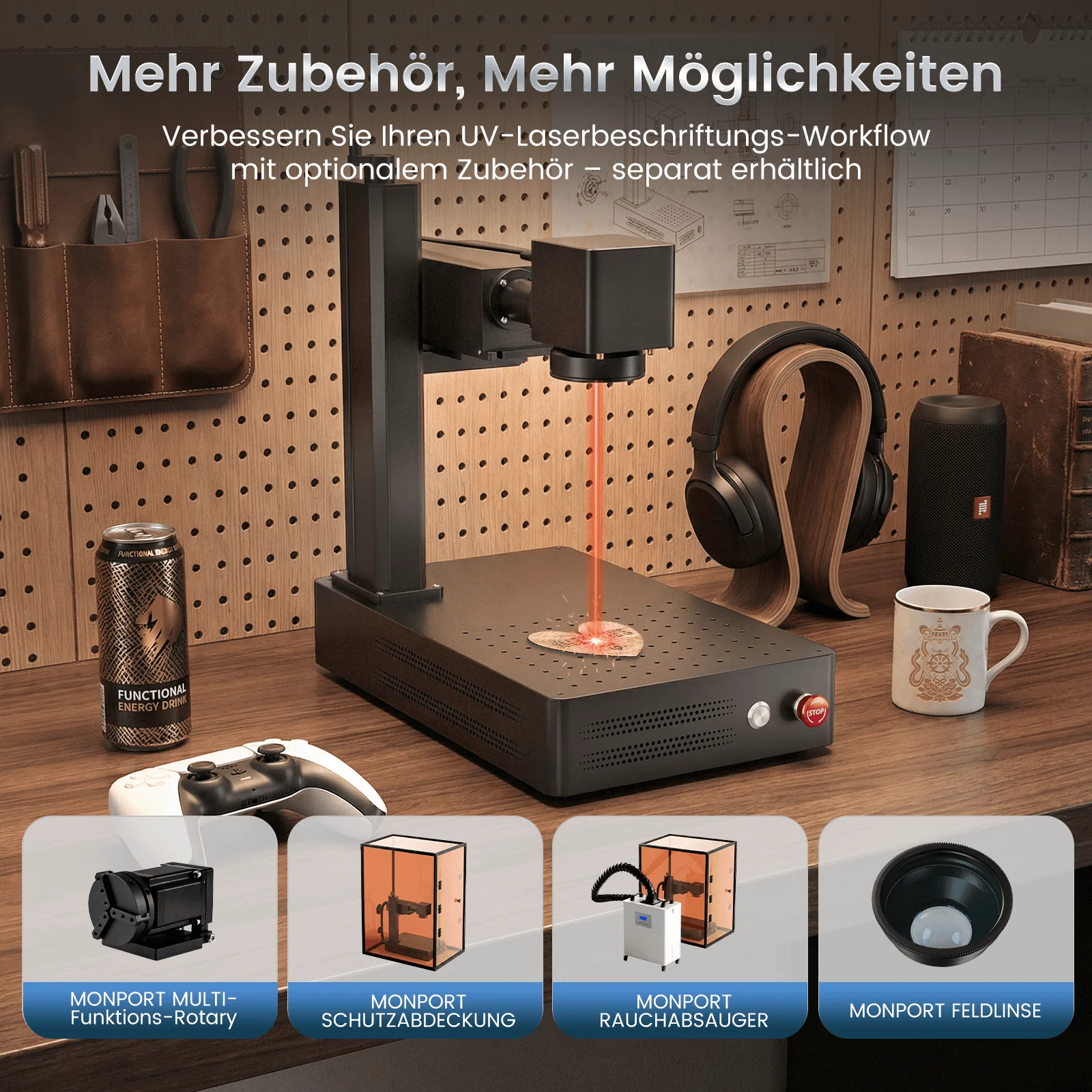 Monport 6W UV-Laser-Graviermaschine & Markiermaschine - Image 12