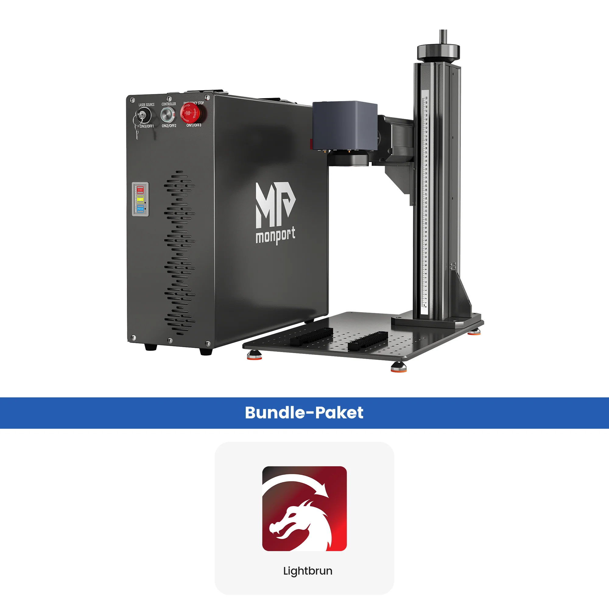 Monport GT 200W Split MOPA & Autofokus-Faserlaser-Gravierer & Farbemarkierungsmaschine - Image 34