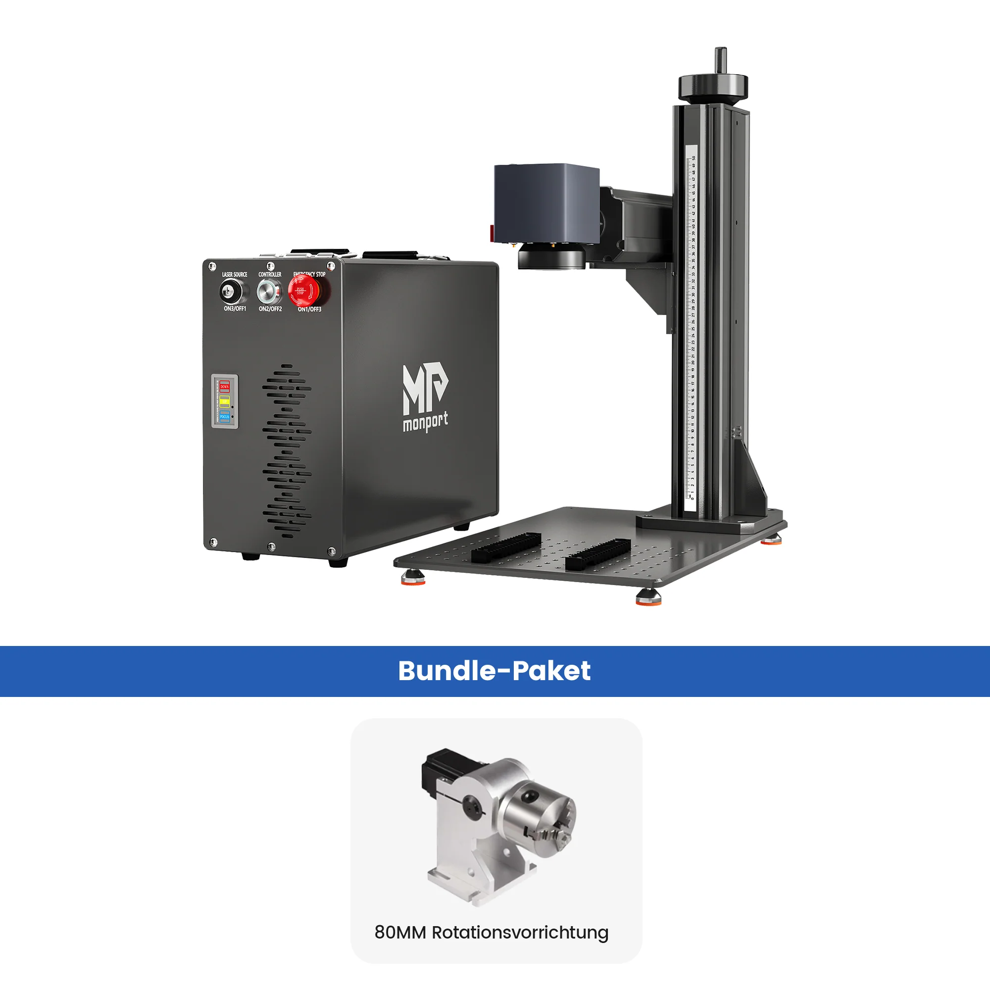 Monport GT 30W Getrennter Faserlaser-Gravier- und Markiermaschine mit Autofokus (150 mm × 150 mm) – Gerät - Image 29