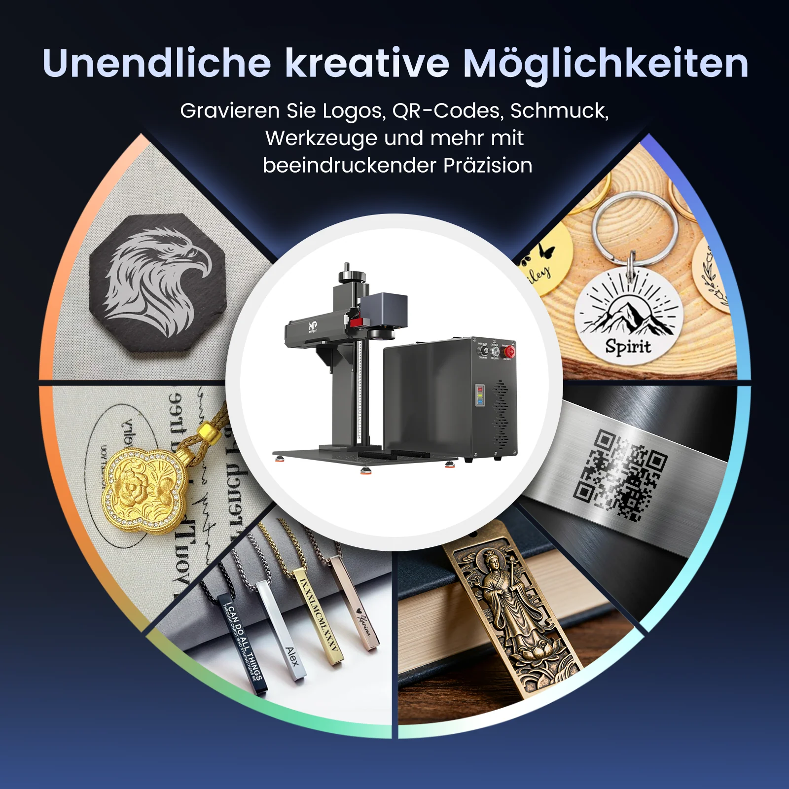 Monport GT 30W Getrennter Faserlaser-Gravier- und Markiermaschine mit Autofokus (150 mm × 150 mm) – Gerät - Image 17