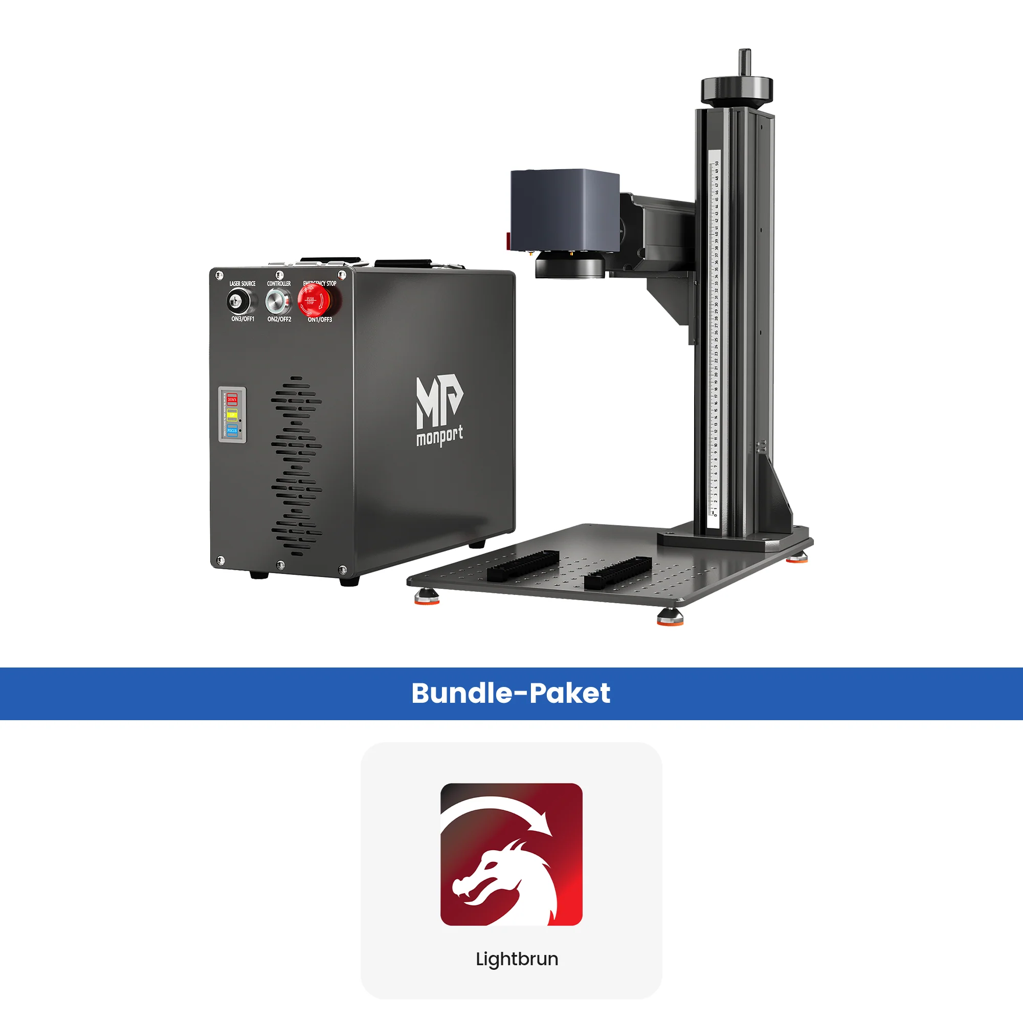 Monport GT 100W Getrennte MOPA-Faserlaser-Gravier- und Farbmarkiermaschine mit Autofokus – Gerät - Image 28
