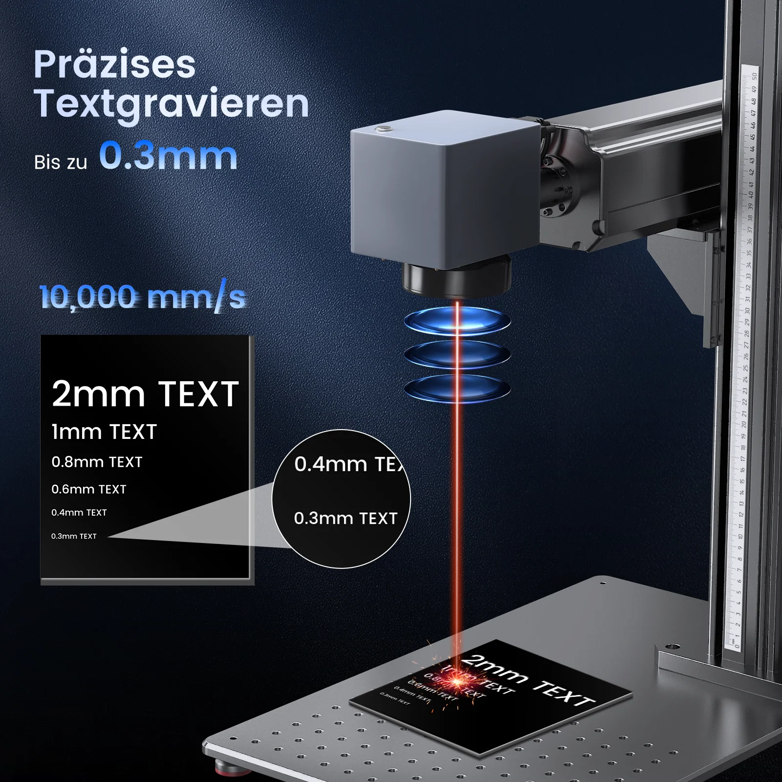 Monport GT 30W Getrennter Faserlaser-Gravier- und Markiermaschine mit Autofokus (150 mm × 150 mm) – Gerät - Image 5