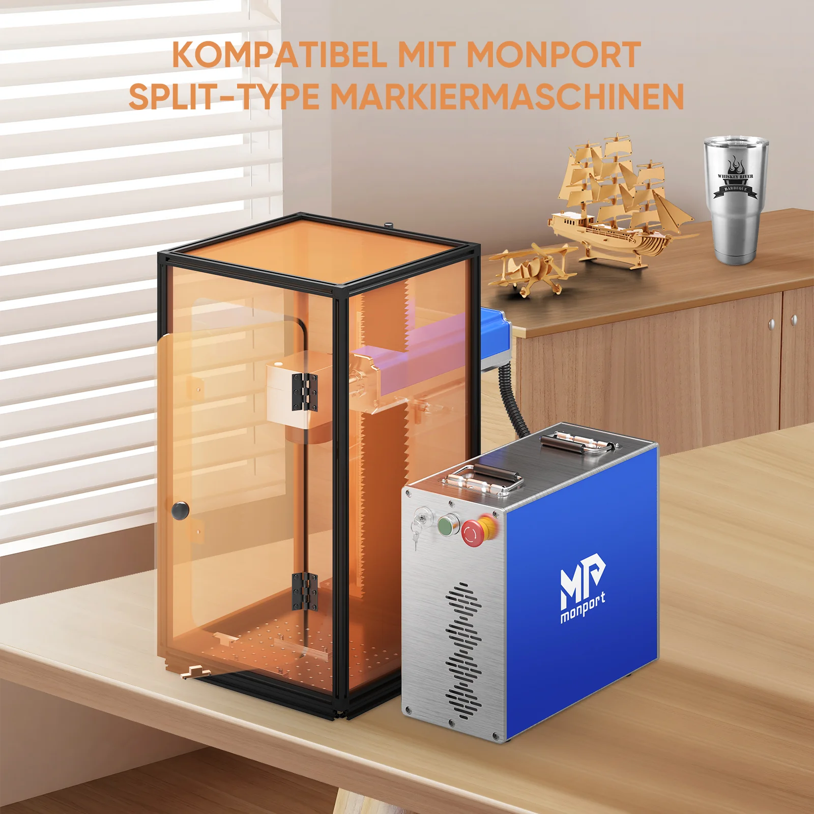 Monport Lasergravur-Gehäuse für GT & GPro Faserlaser (mit Türschutzschalter) - Image 10