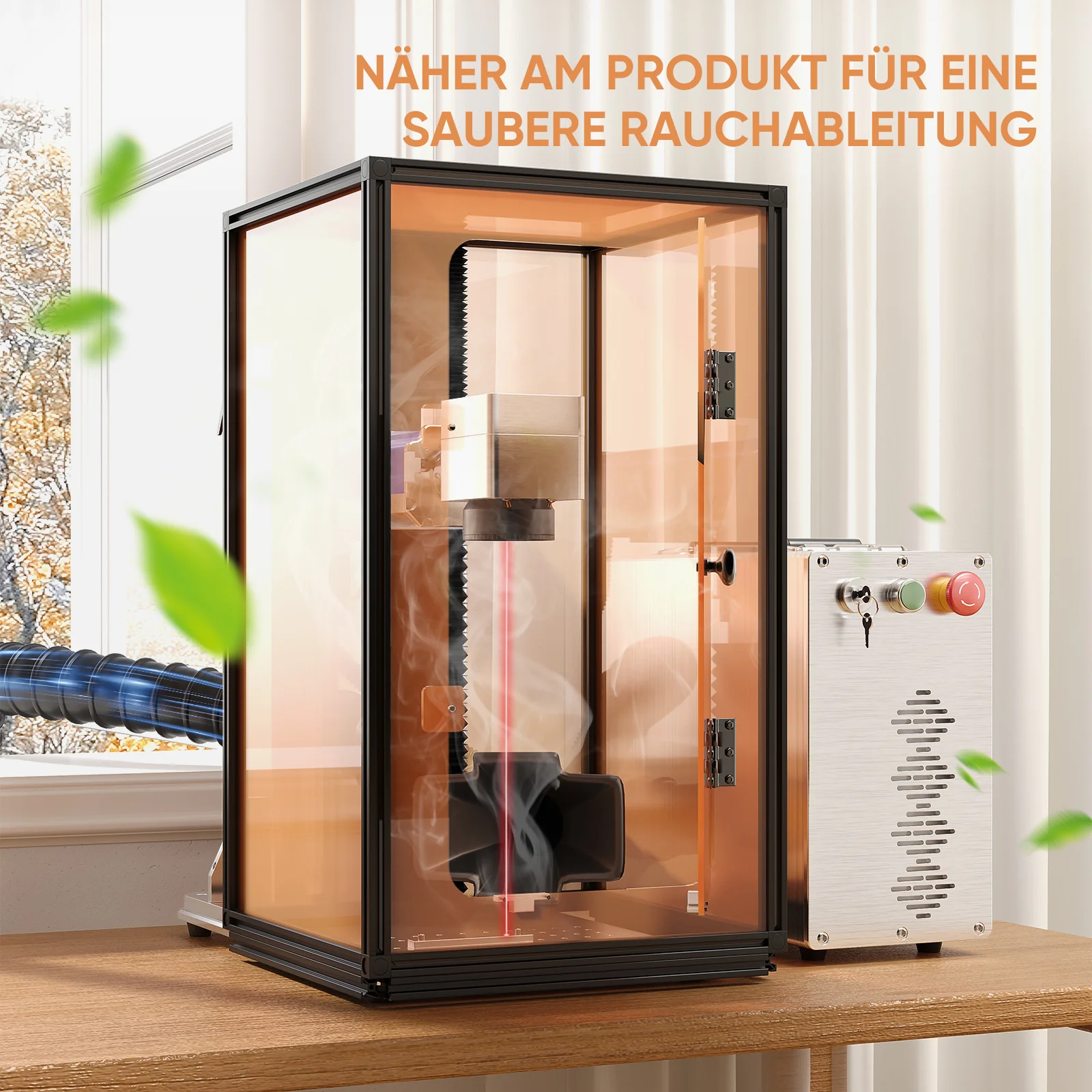 Monport Lasergravur-Gehäuse für GT & GPro Faserlaser (mit Türschutzschalter) - Image 9