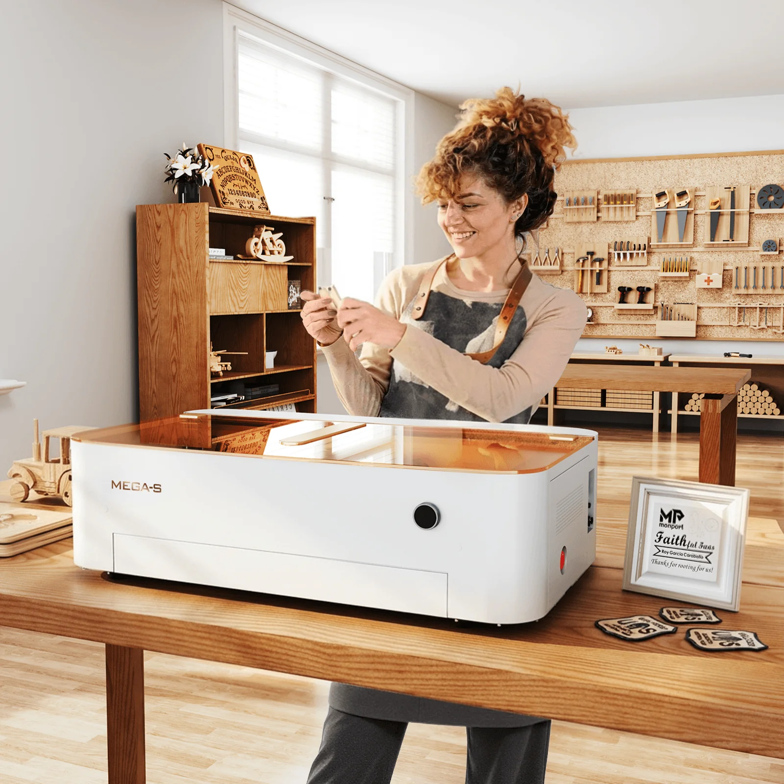 Monport MegaS – Upgrade der Mega-Serie: 70W CO₂ Lasergravier- und Schneidemaschine mit intelligenter Präzision - Image 15