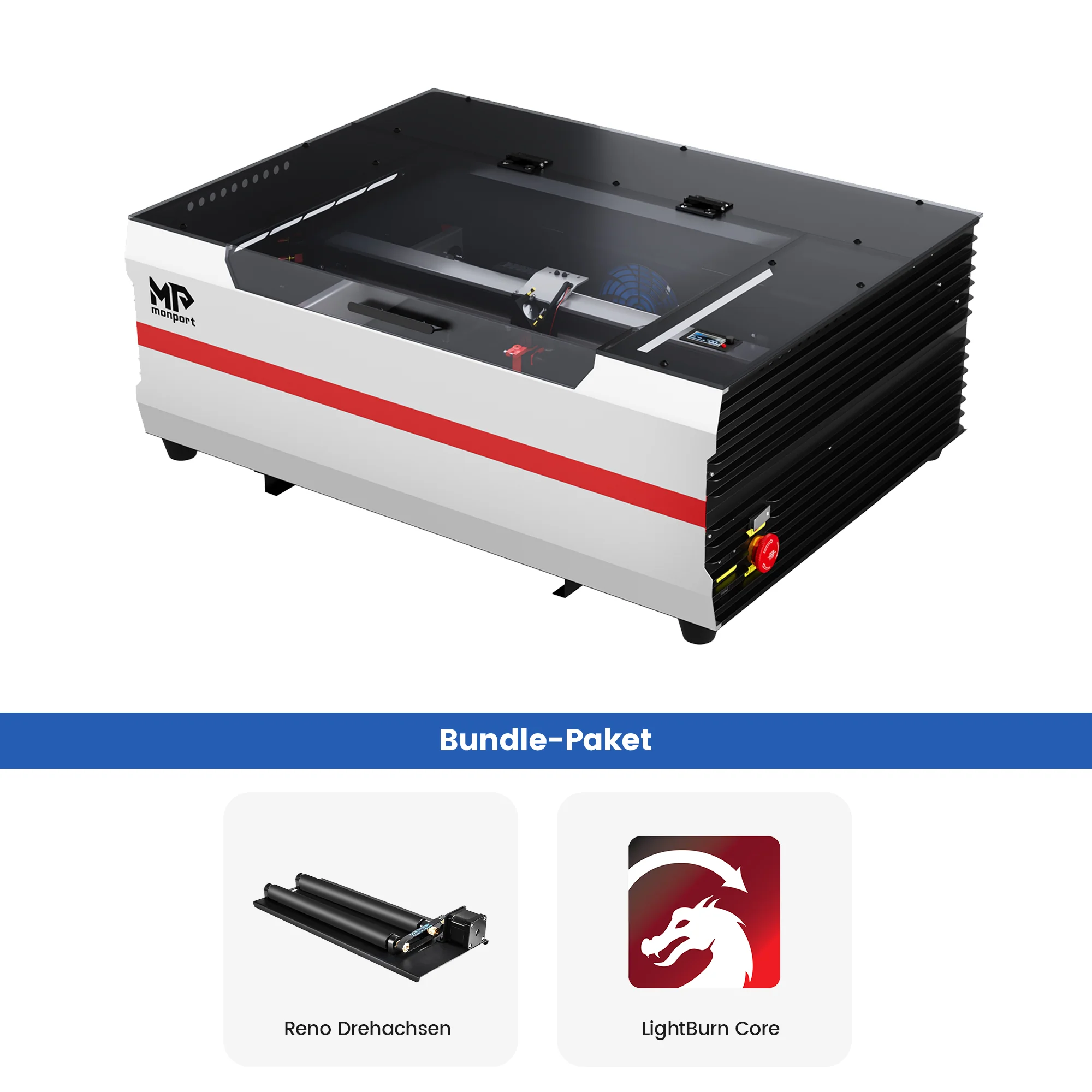 Monport Reno45 45W Desktop CO2-Lasergravierer und -schneider (16" x 12") mit brandneuem Assistierter Autofokus - Image 22