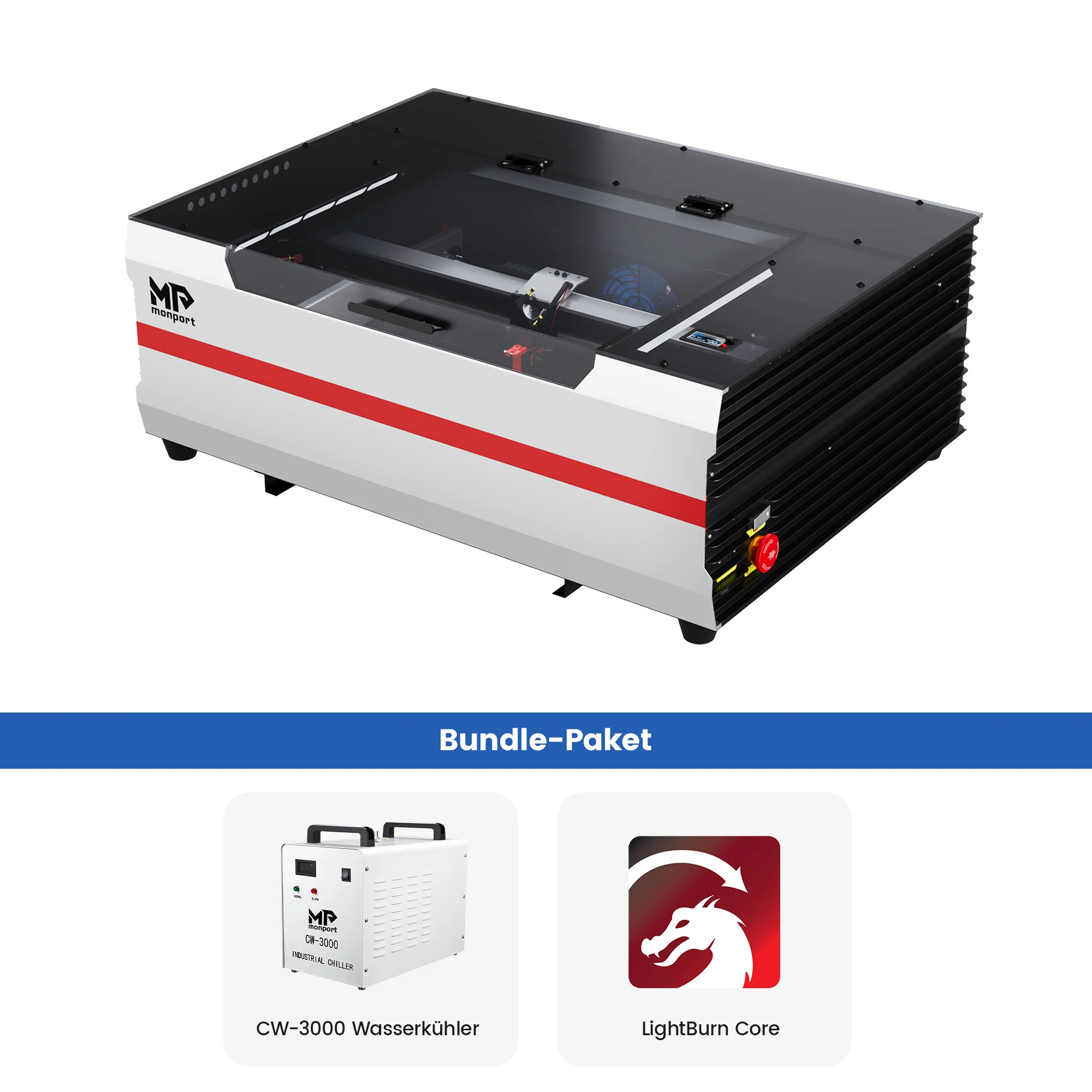 Monport Reno45 45W Desktop CO2-Lasergravierer und -schneider (16" x 12") mit brandneuem Assistierter Autofokus - Image 23