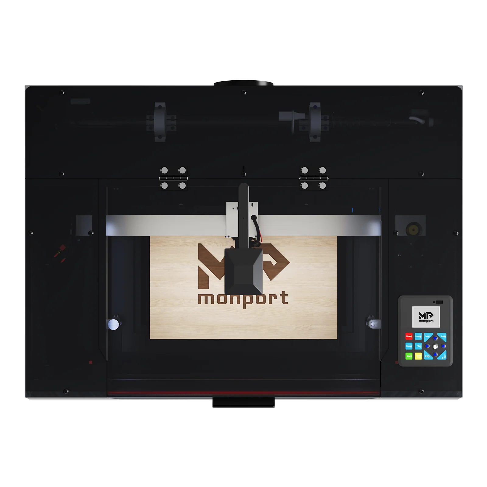 Monport Reno45 Pro Vision 45W Desktop CO2 Lasergravur- und Schneidemaschine (16" x 12") mit 8MP HD-Kamera und magnetischer Autofokus-Unterstützung - Image 3