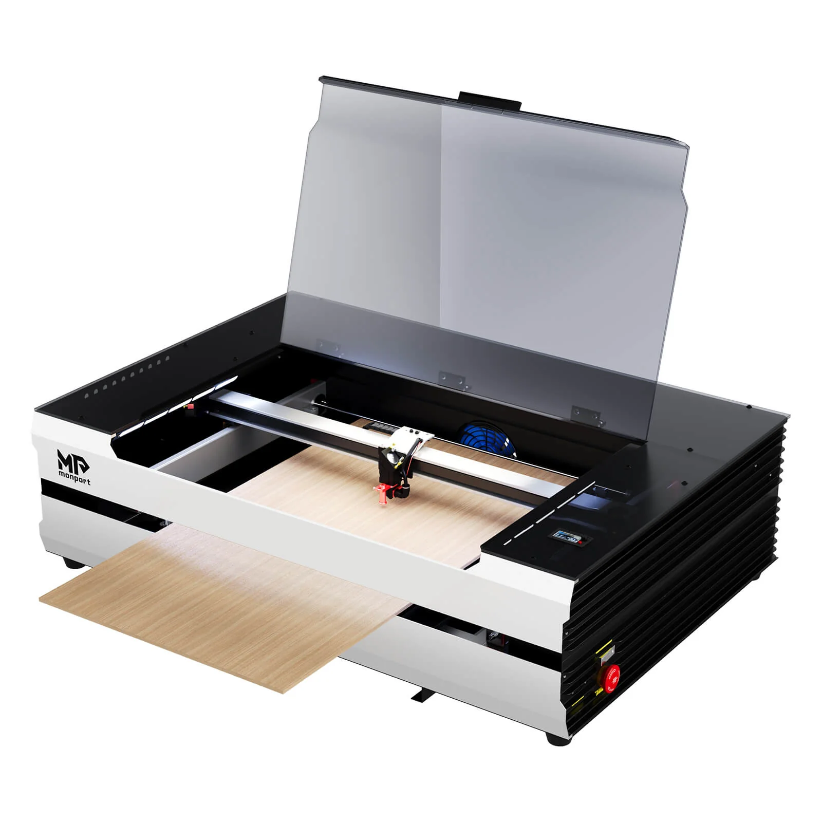 Monport Reno 65W Desktop CO2 Lasergravierer & Schneidegerät (24“X 16“) mit brandneuem Assistierter Autofokus - Image 12