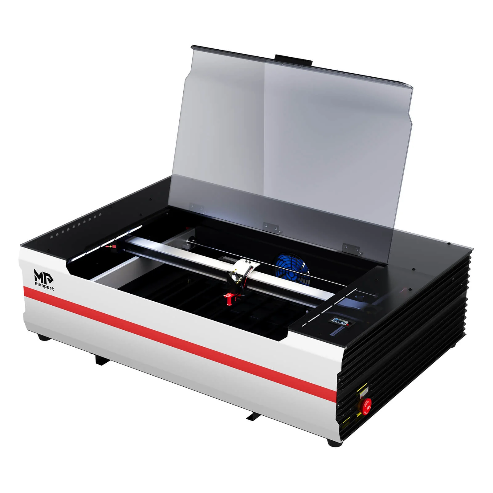 Monport Reno 65W Desktop CO2 Lasergravierer & Schneidegerät (24“X 16“) mit brandneuem Assistierter Autofokus - Image 21