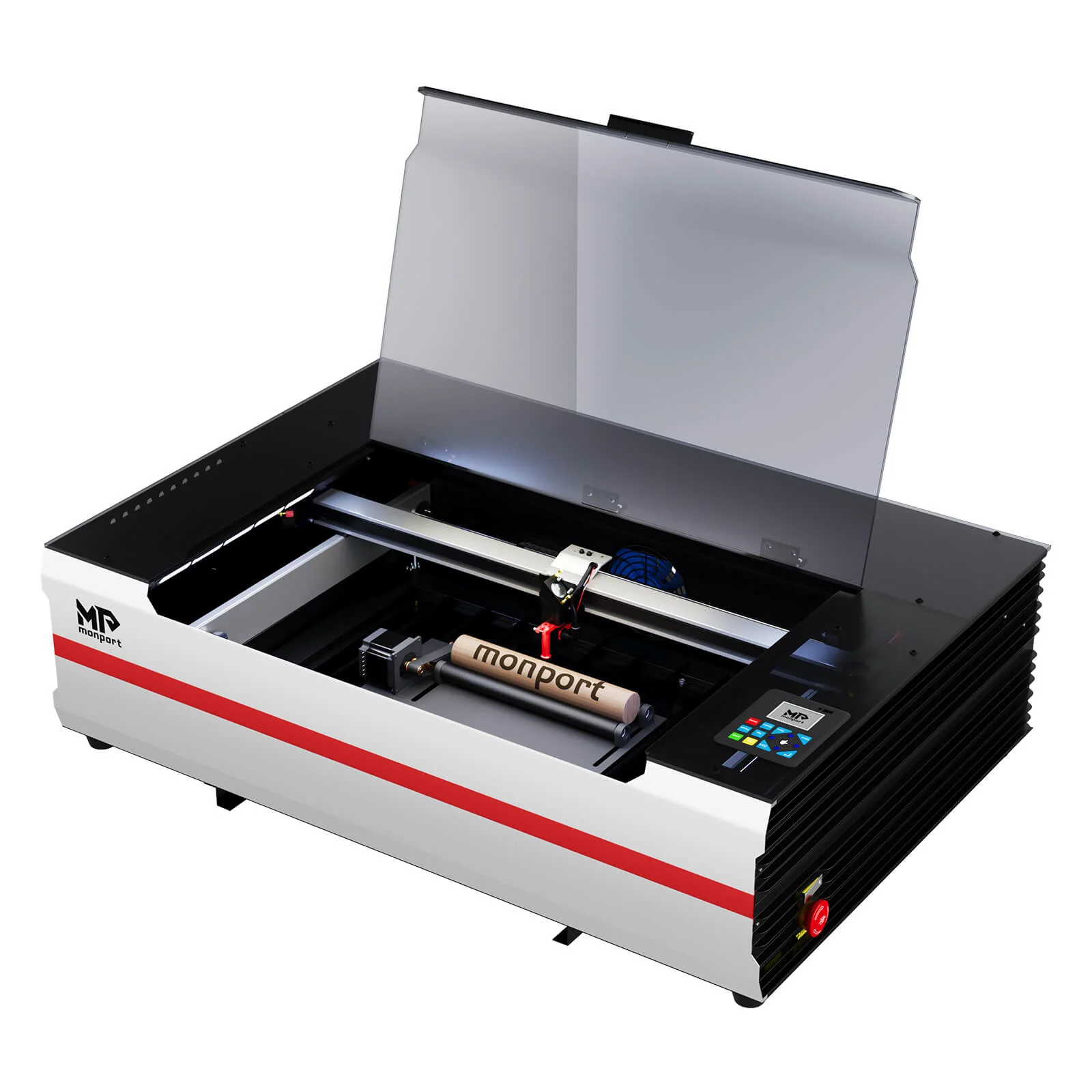 Monport Reno65 Pro 65W Desktop CO₂-Lasergravur- und Schneidemaschine (600×400 mm) mit DSP-Steuerung und magnetisch unterstütztem Fokus - Image 20