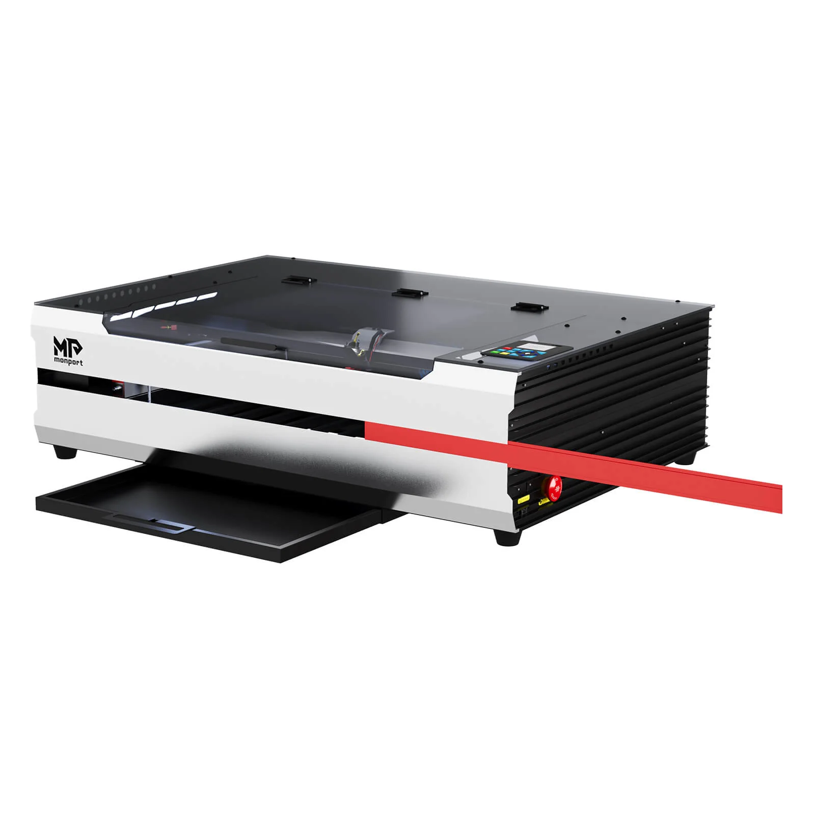 Monport Reno65 Pro 65W Desktop CO₂-Lasergravur- und Schneidemaschine (600×400 mm) mit DSP-Steuerung und magnetisch unterstütztem Fokus - Image 21