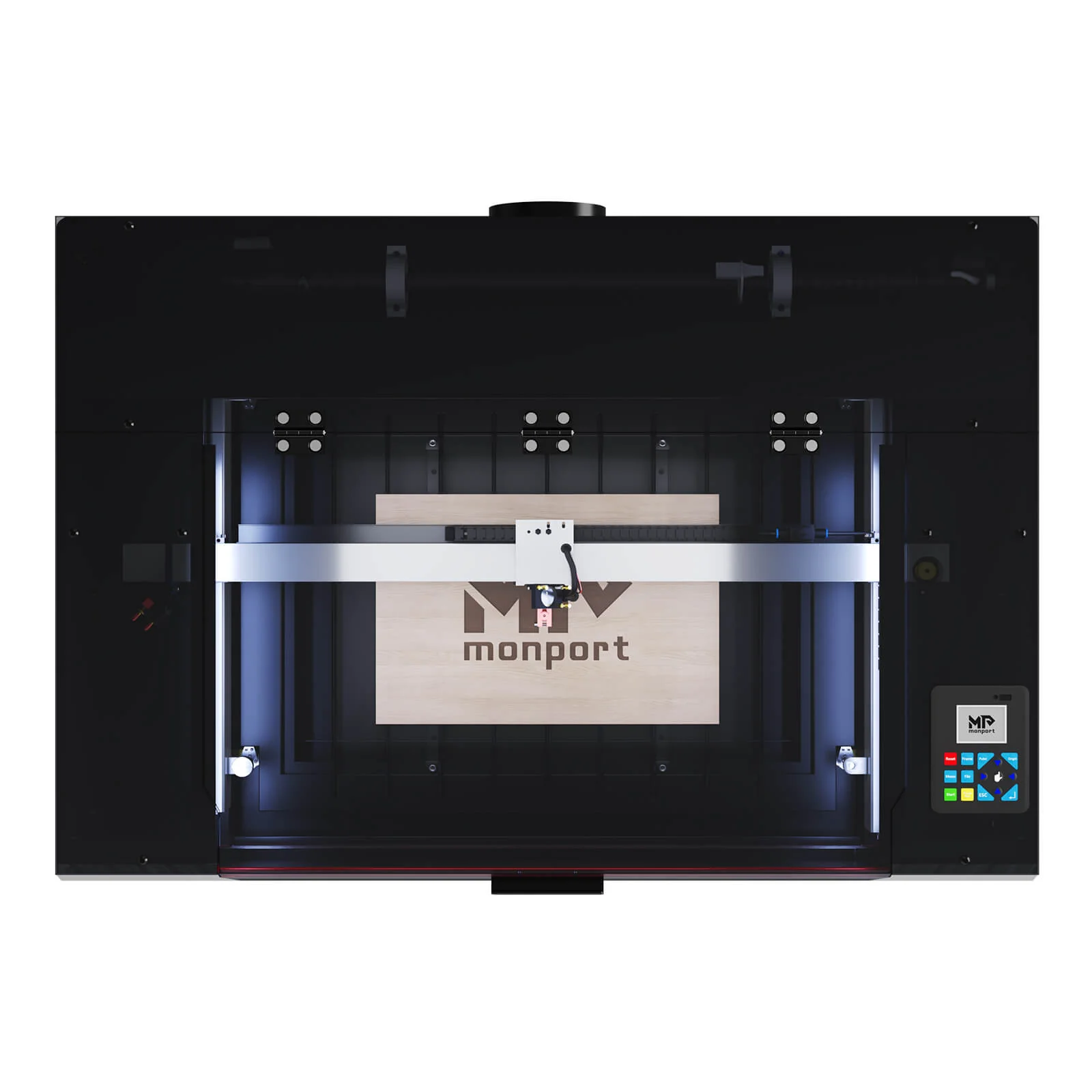 Monport Reno65 Pro 65W Desktop CO₂-Lasergravur- und Schneidemaschine (600×400 mm) mit DSP-Steuerung und magnetisch unterstütztem Fokus - Image 22