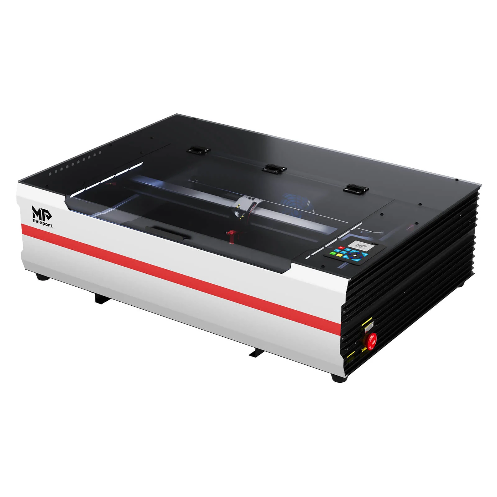 Monport Reno65 Pro 65W Desktop CO₂-Lasergravur- und Schneidemaschine (600×400 mm) mit DSP-Steuerung und magnetisch unterstütztem Fokus - Image 23