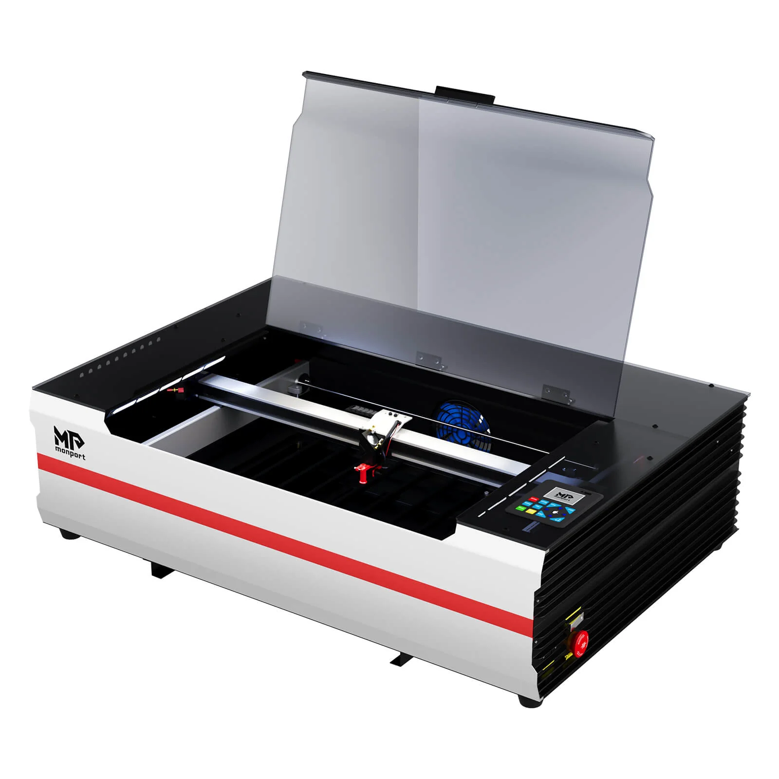 Monport Reno65 Pro 65W Desktop CO₂-Lasergravur- und Schneidemaschine (600×400 mm) mit DSP-Steuerung und magnetisch unterstütztem Fokus - Image 28