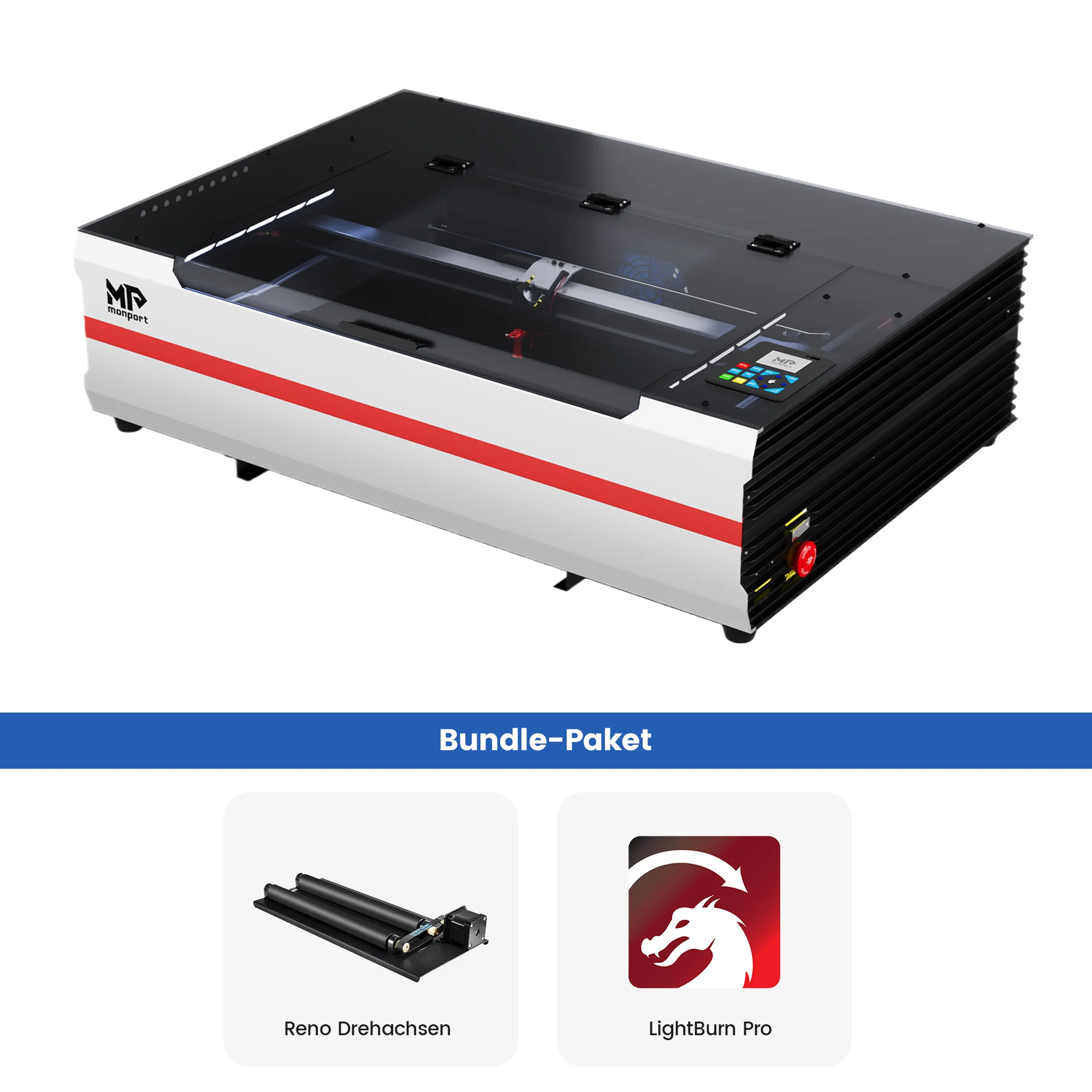Monport Reno65 Pro 65W Desktop CO₂-Lasergravur- und Schneidemaschine (600×400 mm) mit DSP-Steuerung und magnetisch unterstütztem Fokus - Image 33