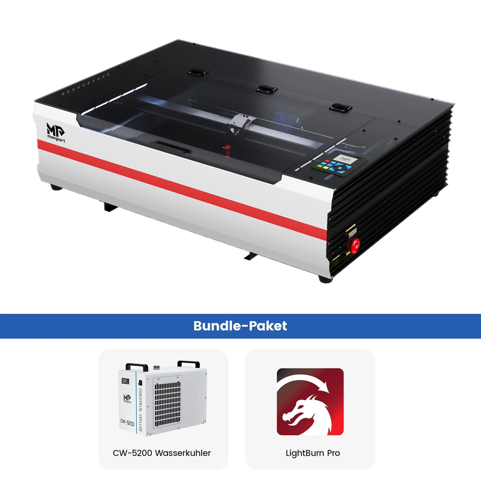 Monport Reno65 Pro 65W Desktop CO₂-Lasergravur- und Schneidemaschine (600×400 mm) mit DSP-Steuerung und magnetisch unterstütztem Fokus - Image 34