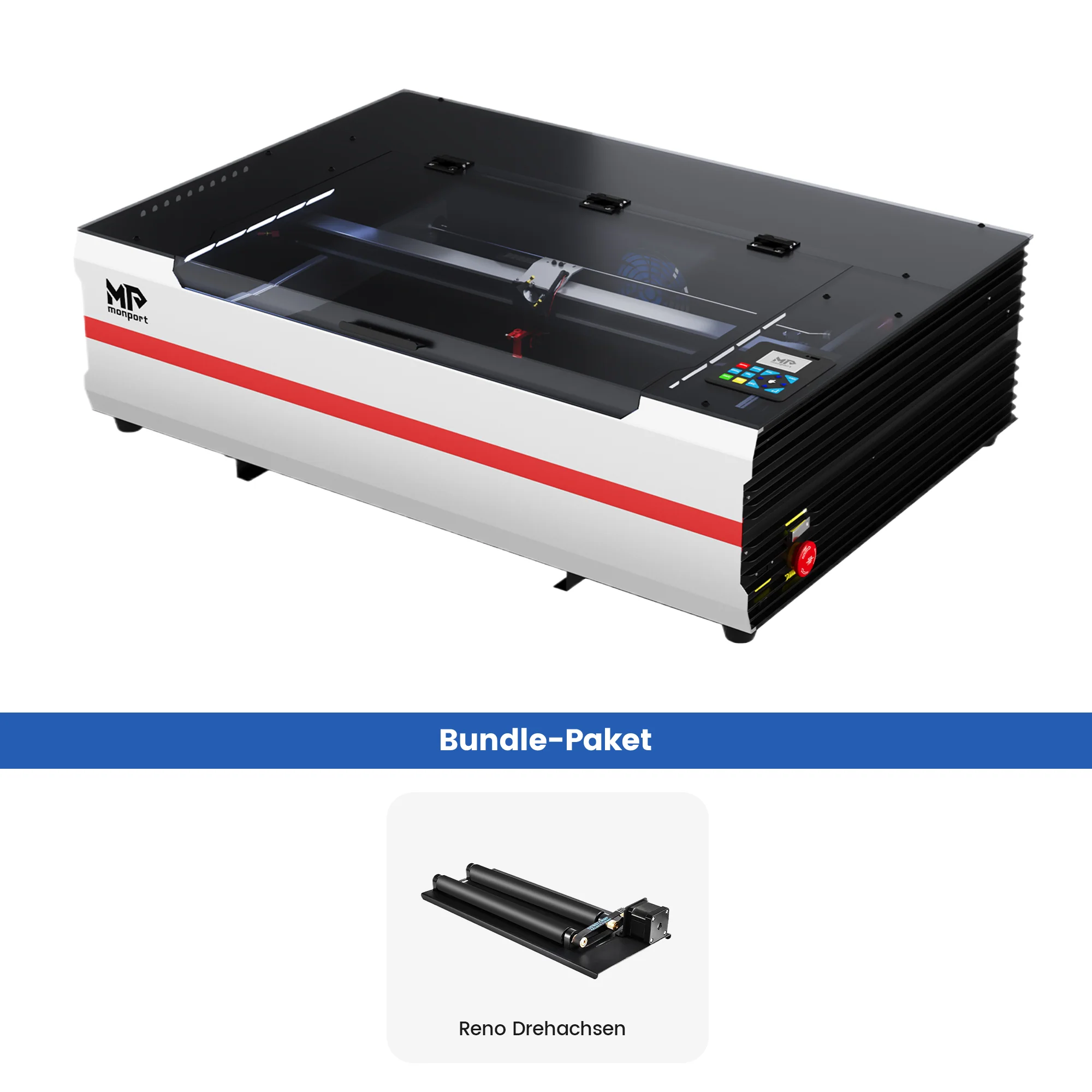Monport Reno65 Pro 65W Desktop CO₂-Lasergravur- und Schneidemaschine (600×400 mm) mit DSP-Steuerung und magnetisch unterstütztem Fokus - Image 31