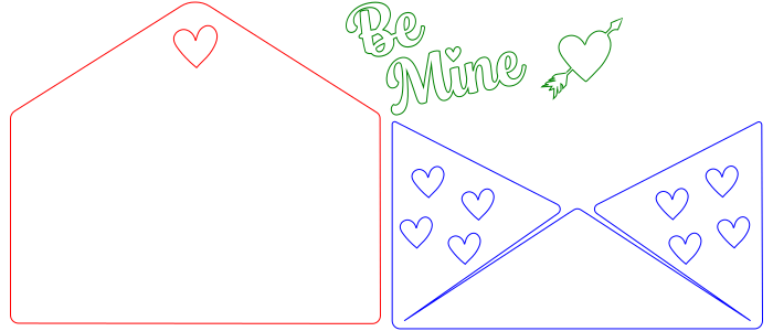Valentinstag "Be Mine" Geschenkanhänger - Image 2